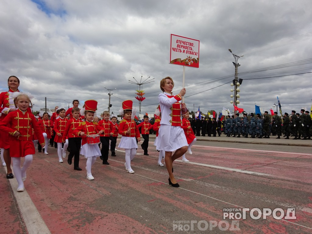 В Чебоксарах прошел детский парад, посвященный Дню Победы