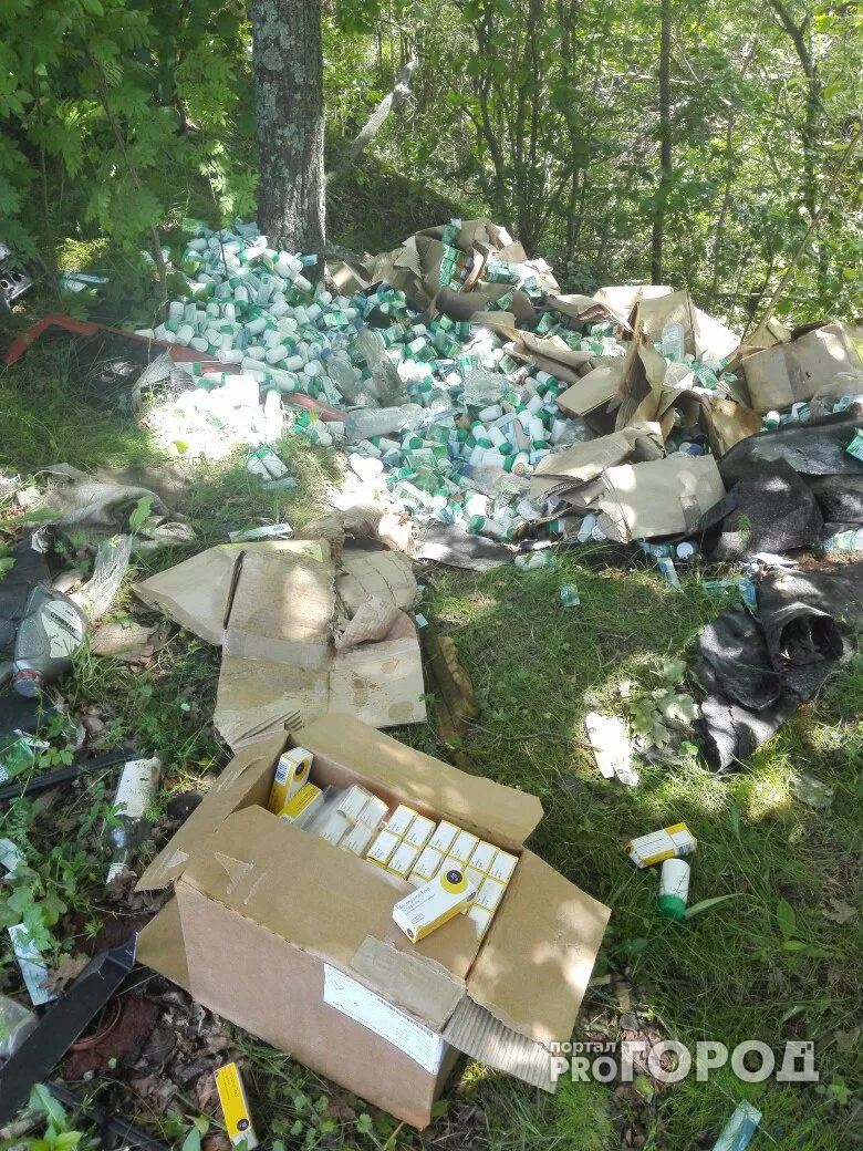 Фото к статье: На свалку лекарств под Чебоксарами выехала полиция