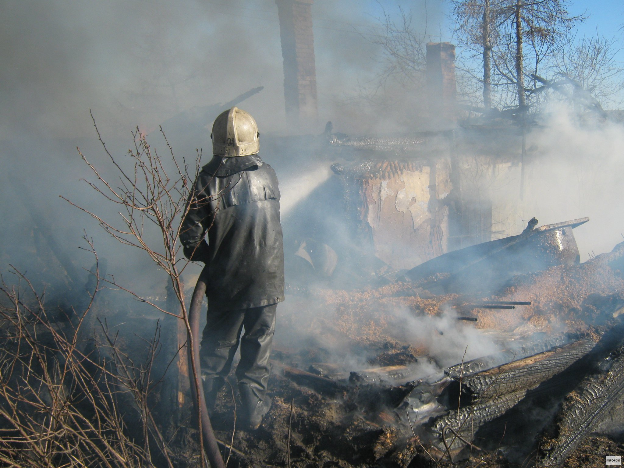 В Чувашии  за сутки сгорел жилой дом