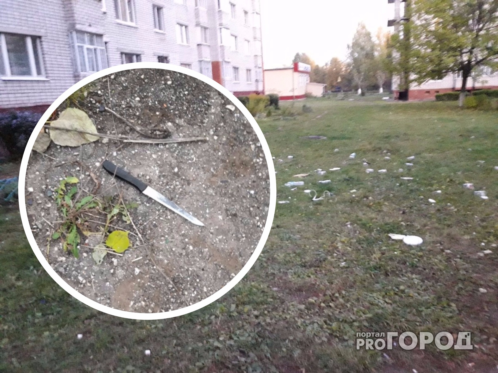 Жителей Новочебоксарска напугали летящие из окна бутылки и ножи