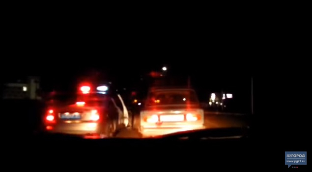 Появилось видео ночной погони ГИБДД за пьяным водителем «шестерки»