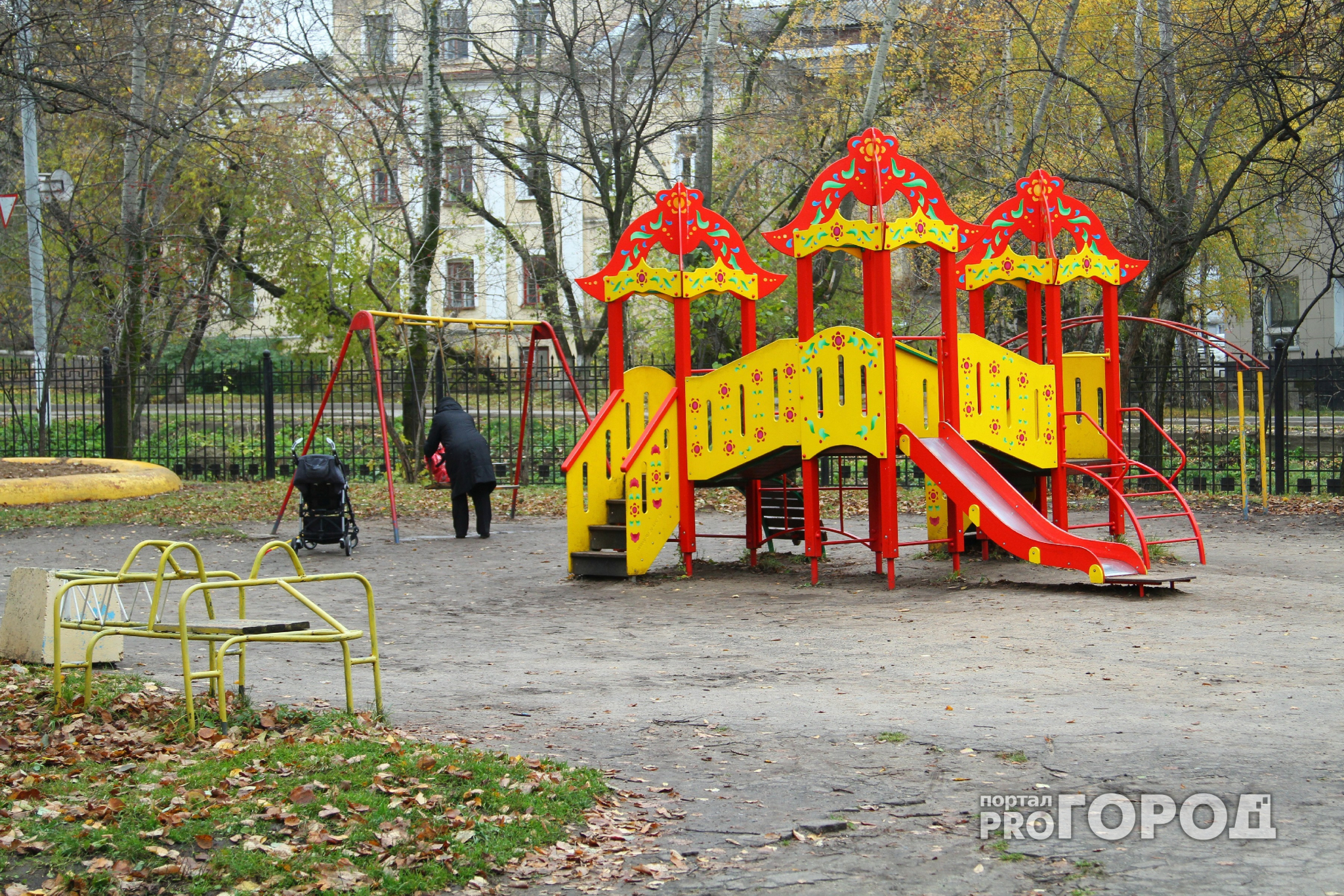 В Новочебоксарске на детскую площадку забрался паук