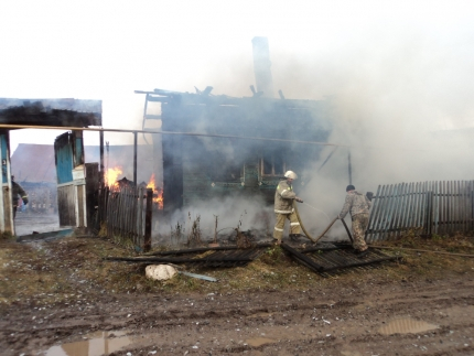 В Чувашии сгорели четыре жилых дома