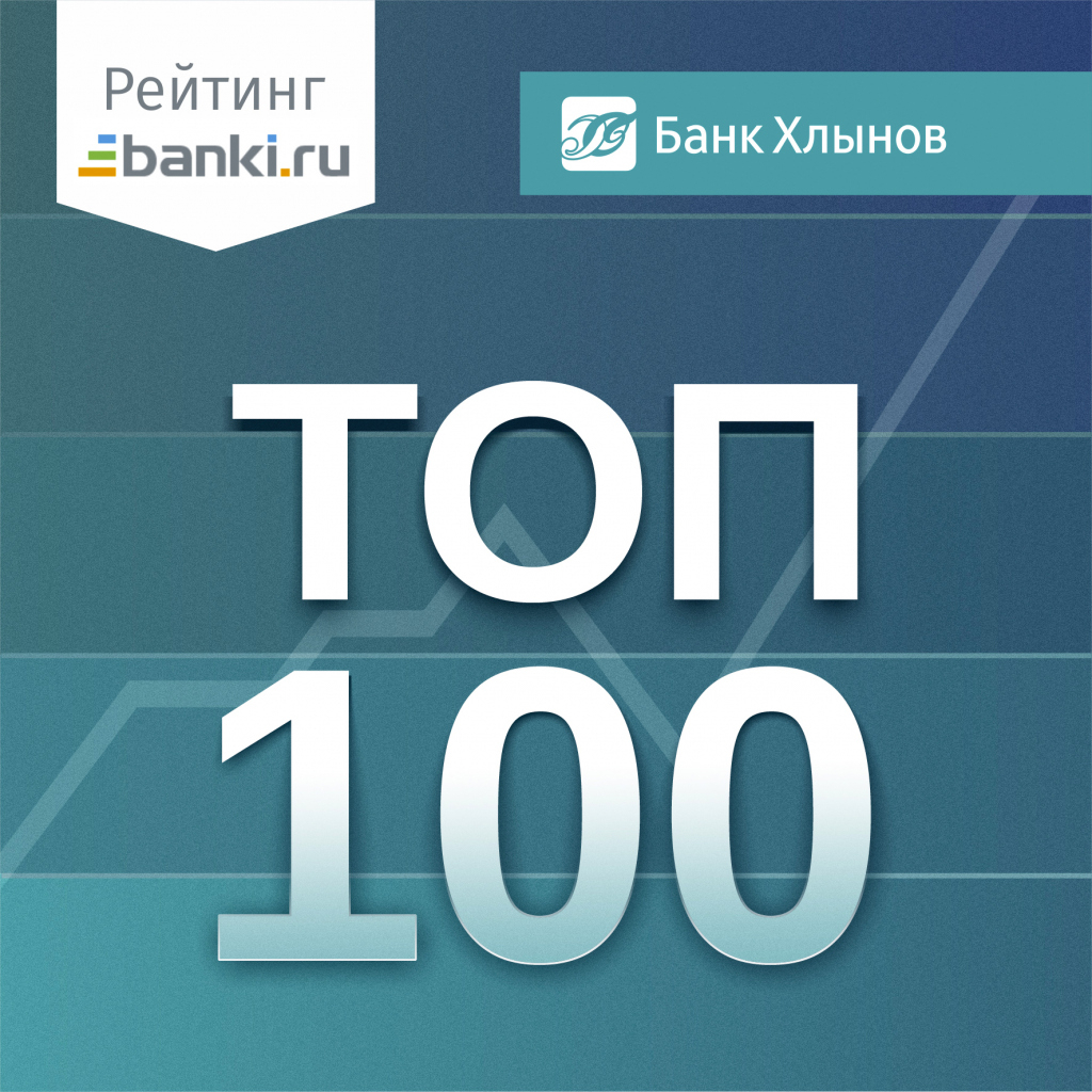 В Топ-100: банк «Хлынов» снова занимает высокие места в рейтинге banki.ru