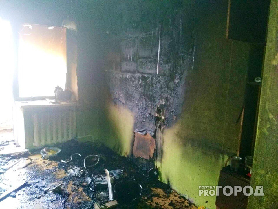 В Чебоксарах мужчина убежал из своей квартиры, когда она загорелась