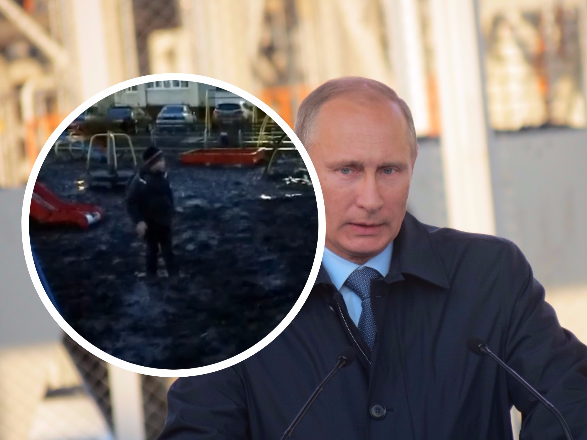 Путину рассказали о мальчике, который увяз в грязи в Цивильске