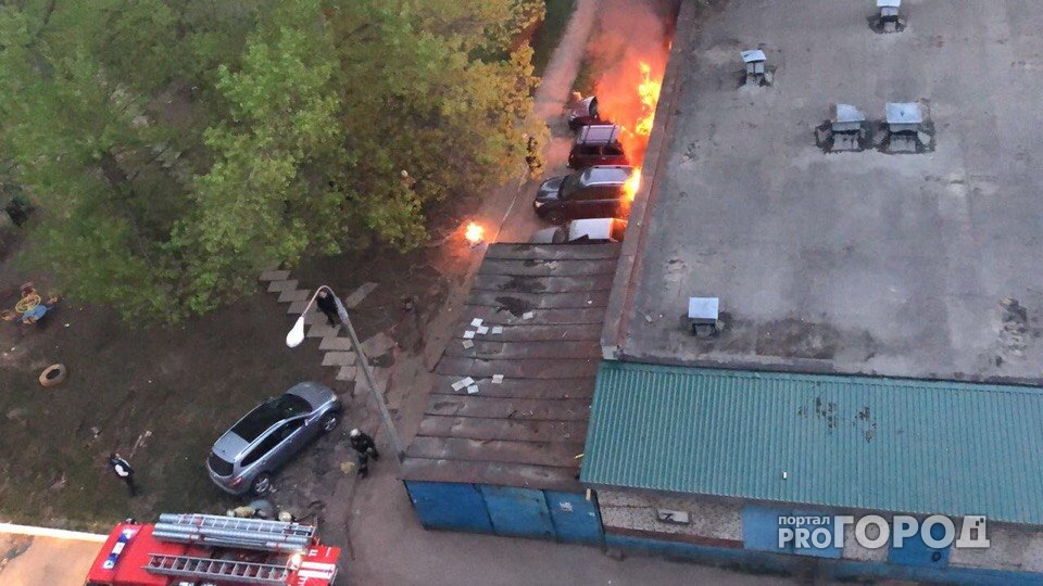 Полицейские нашли виновника пожара на парковке в Новочебоксарске