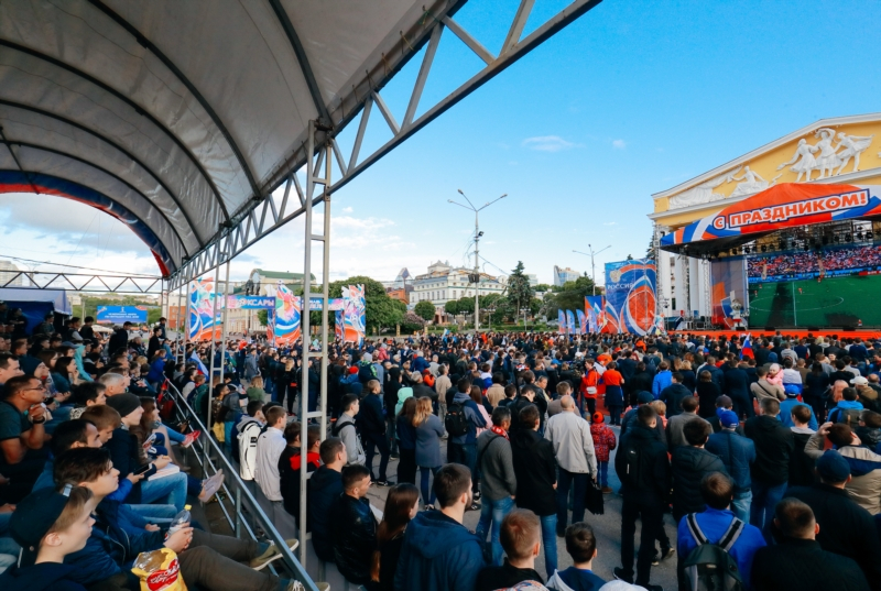 На Красной площади Чебоксар на пару дней отменят трансляции матчей ЧМ-2018