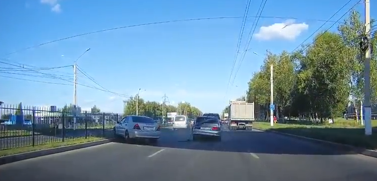 Появилось видео момента ДТП на Марпосадском шоссе в Чебоксарах