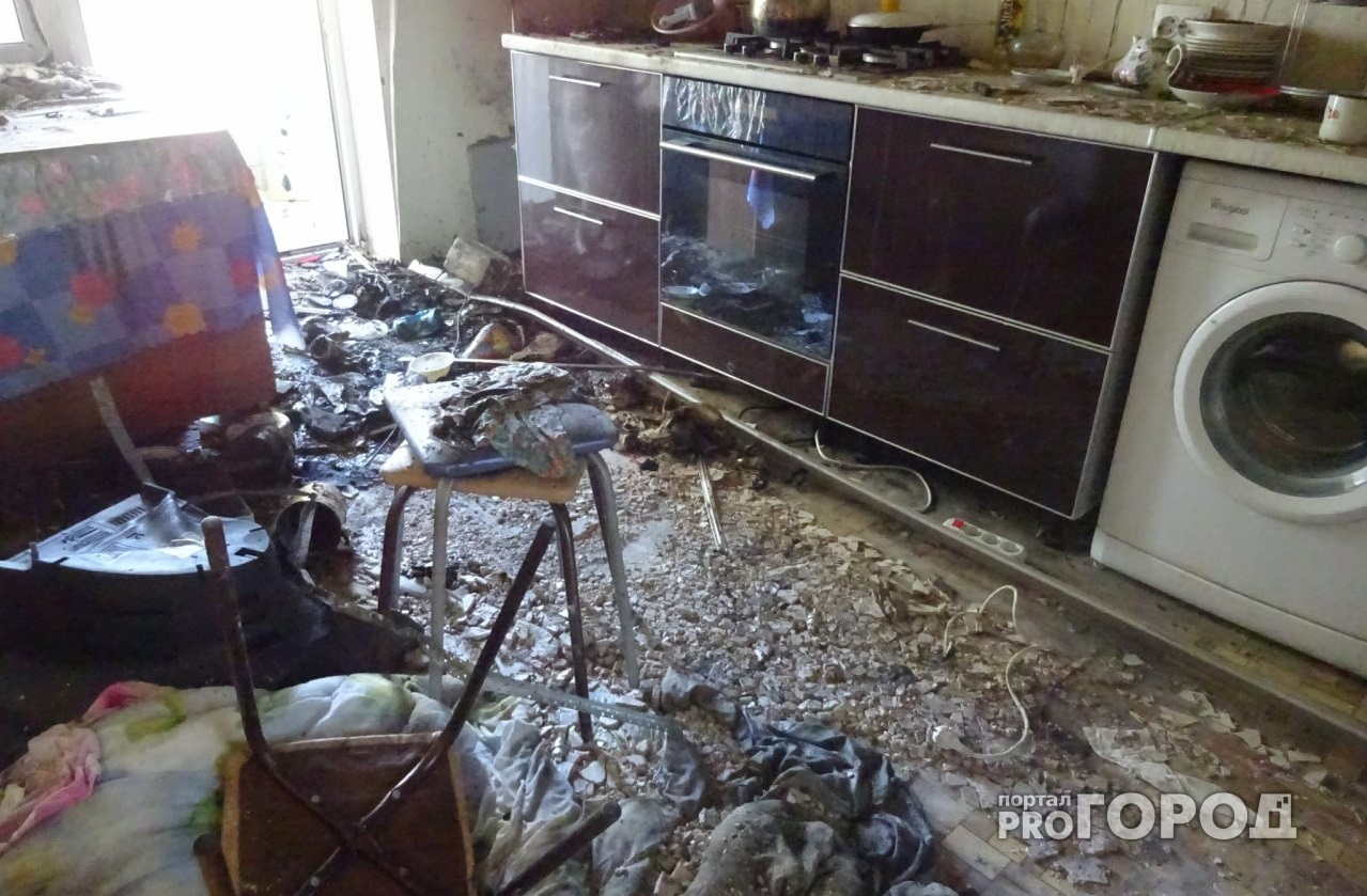 В Чебоксарах хозяйка сгоревшей от удара молнии квартиры рассказала о пожаре