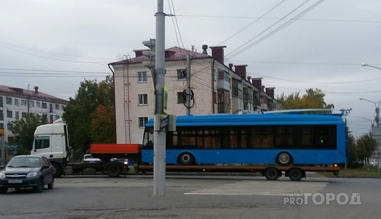 По улицам Чебоксар проехал новый троллейбус