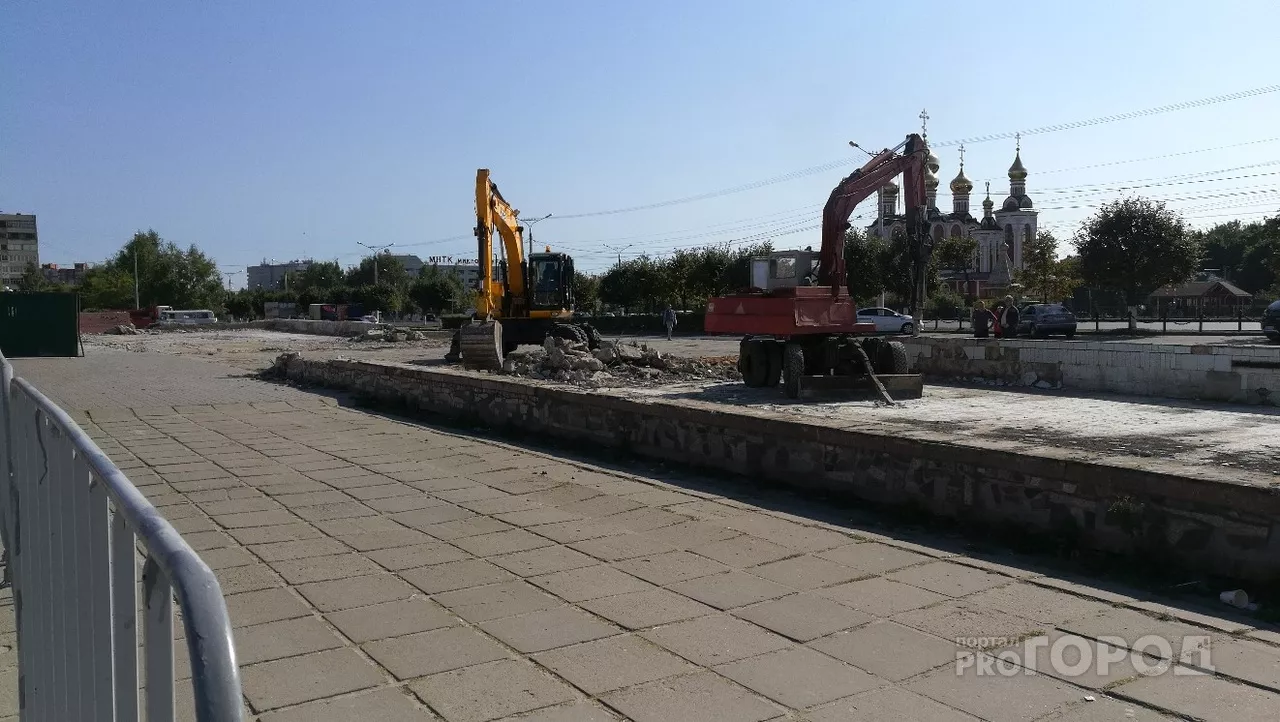 Фото к статье: Строительство фонтанов у «Шупашкара» застопорилось