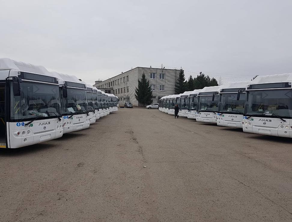 В Чебоксары прибыли большие автобусы, которые начнут транспортную реформу