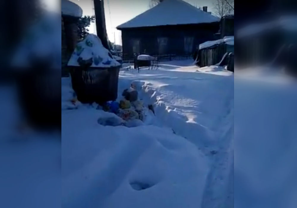 В Батырево мусоровоз не забрал отходы из-за снега