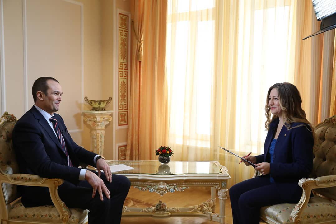 Игнатьев дал эксклюзивное интервью федеральному телеканалу