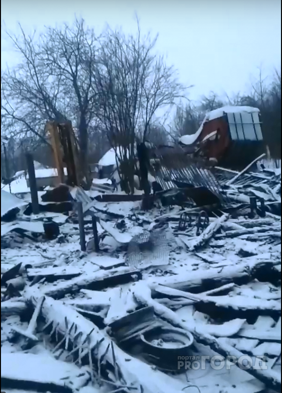 Семья просит помощи, потеряв в пожаре дом и скот