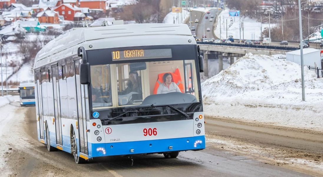 В Чебоксарах запускают «безрогие» троллейбусы 10 маршрута