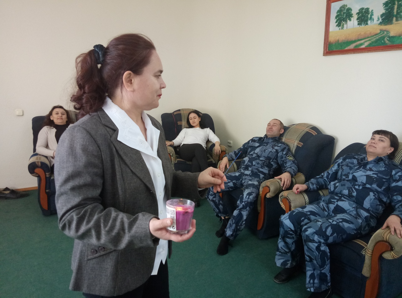 Сотрудники чувашской колонии снимают напряжение ароматерапией