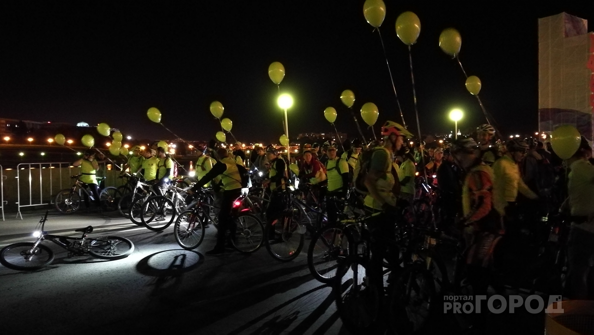 В Чебоксарах состоялся ночной велопробег в честь Дня города