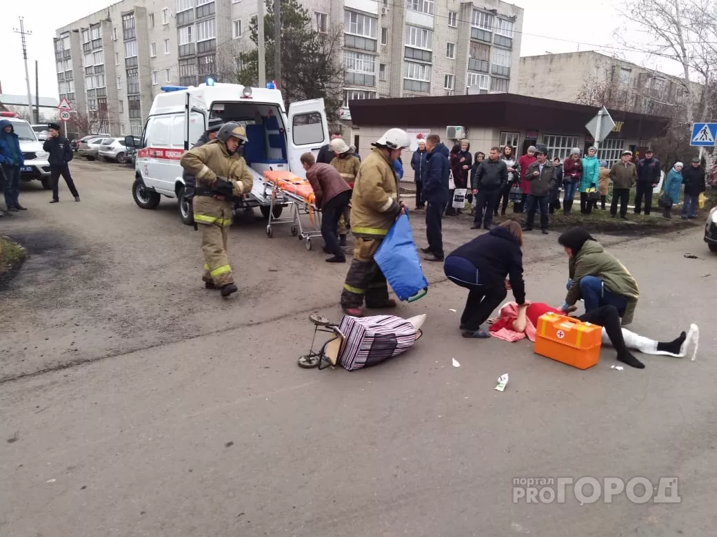 Фото к статье: В Алатыре пьяный водитель "Тойоты" сбил трех человек
