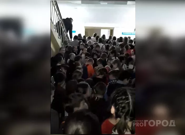 Фото к статье: В чебоксарской школе образовалась давка из желающих написать платную олимпиаду
