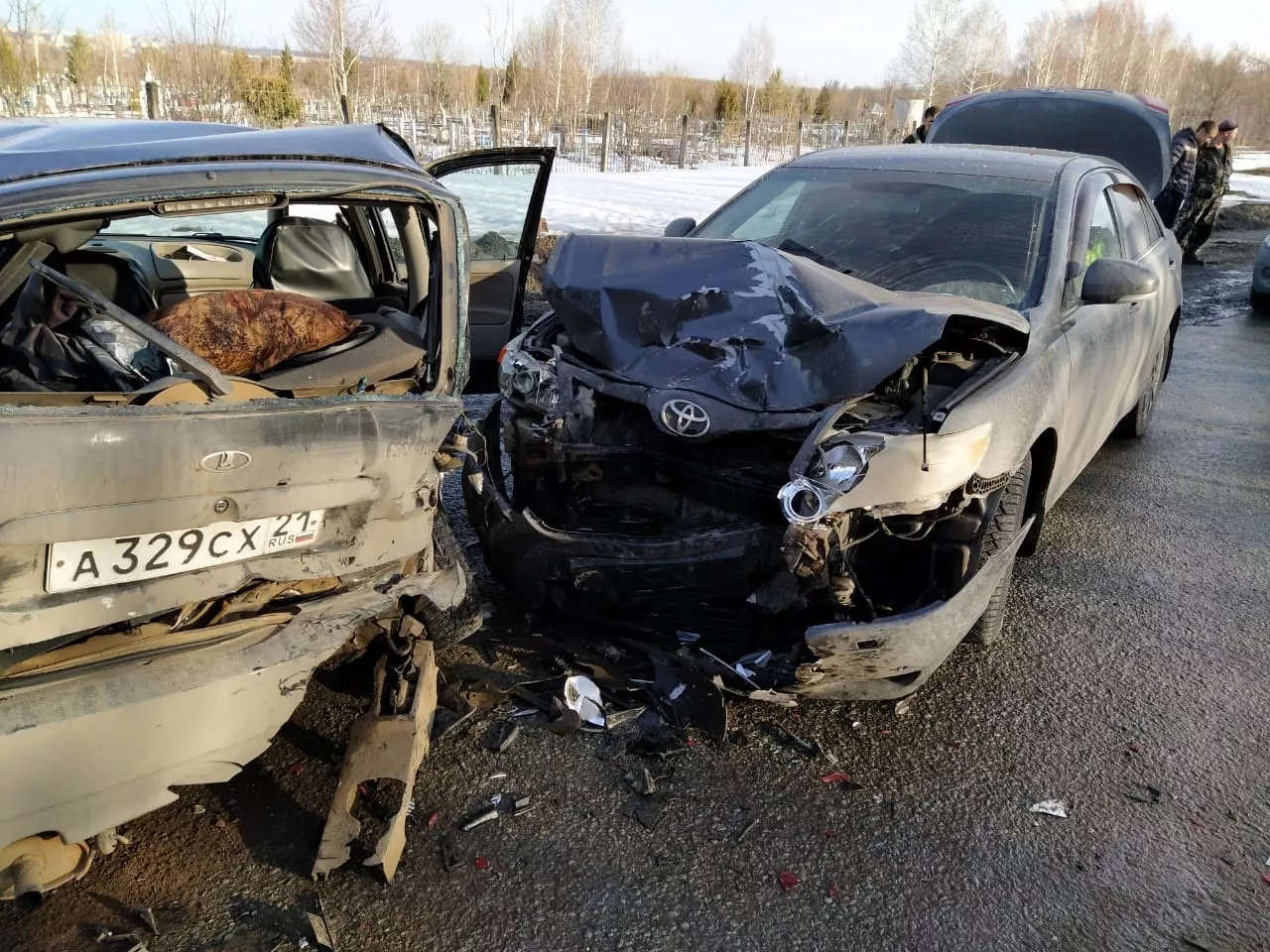 Фото к статье: В утреннем ДТП у Карачур пострадал мужчина