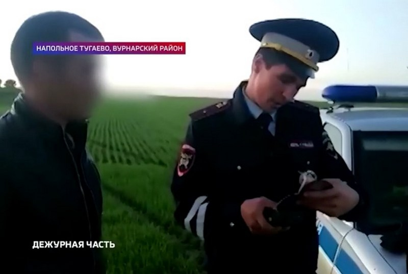Пьяный водитель хотел скрыться от ГИБДД в полях Вурнарского района, но потом устал