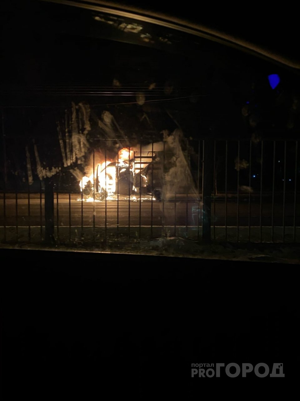 В Новоюжном районе Чебоксар сгорел грузовик