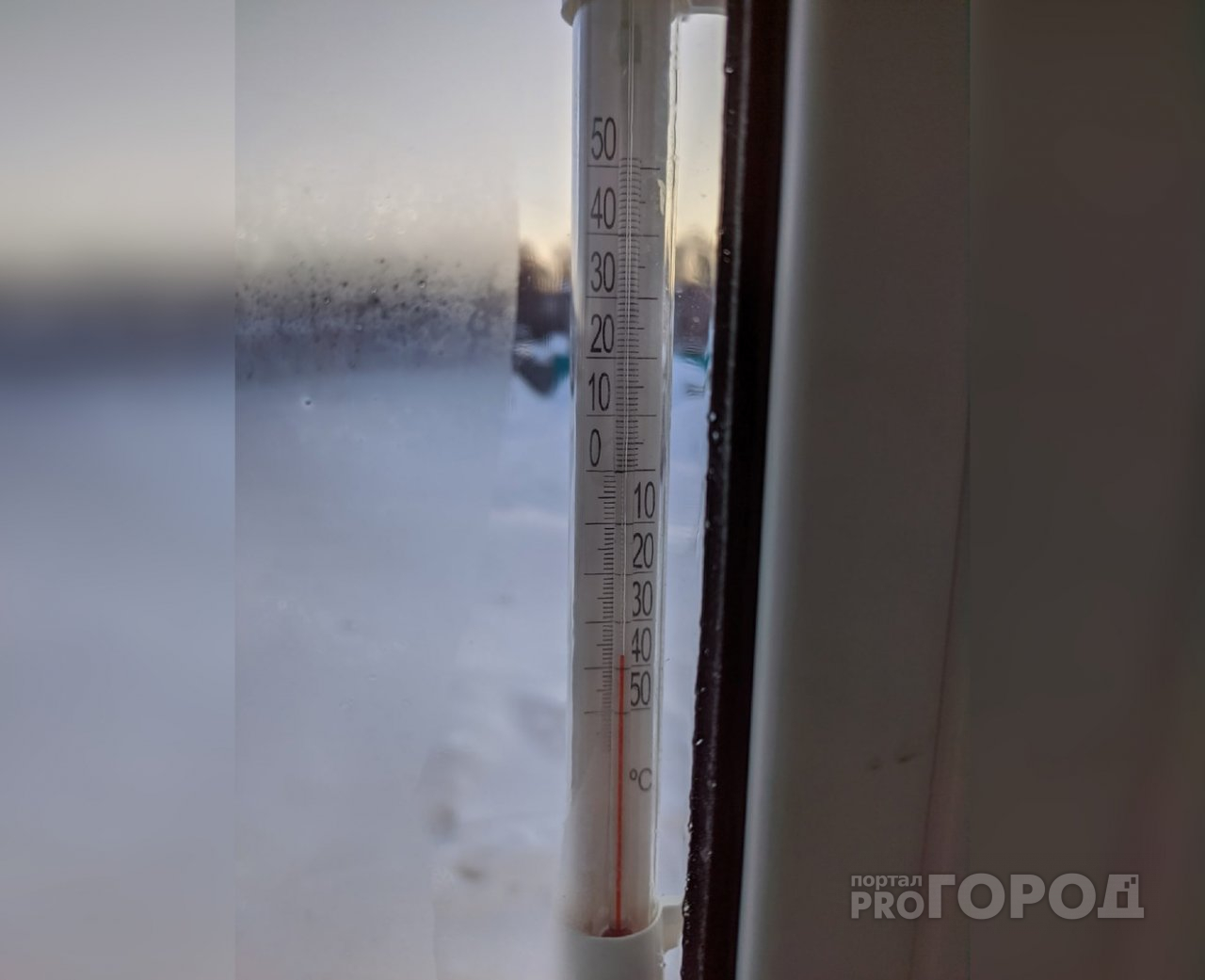 В Моргаушском районе утром термометры опустились почти до минус 40 градусов