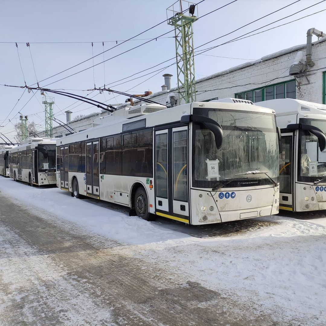 В Чебоксары завезли 36 новых троллейбусов