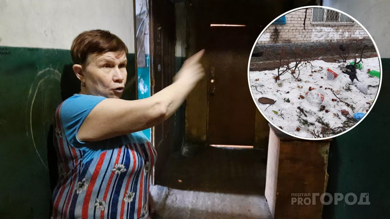 Фото к статье: Жители Новочебоксарска выбрасывают из окон мебель и отходы: "Тут алкаши живут, не хотят вставать"