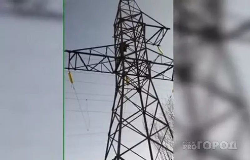 Фото к статье: Мужчина повис головой вниз на высоковольтном столбе: подробности происшествия