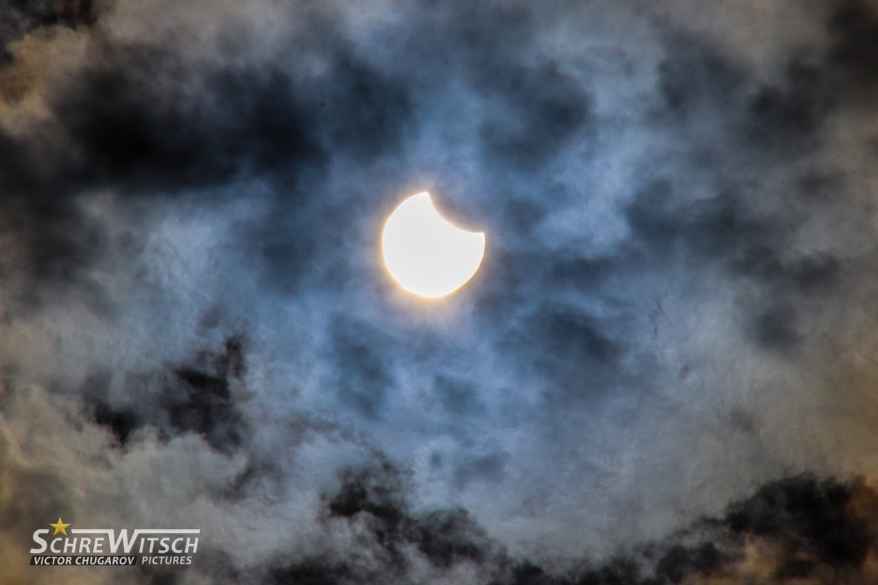 В Чувашии наблюдали частное солнечное затмение