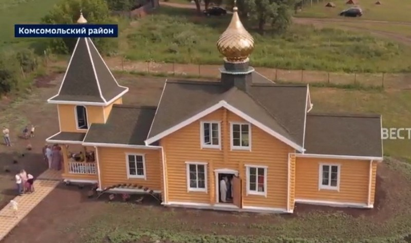 Двухэтажный храм достроили в чувашской деревне за три года