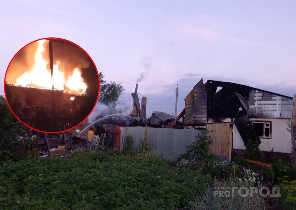 В Ибресях семья осталась без крыши над головой: огонь уничтожил их дом до тла