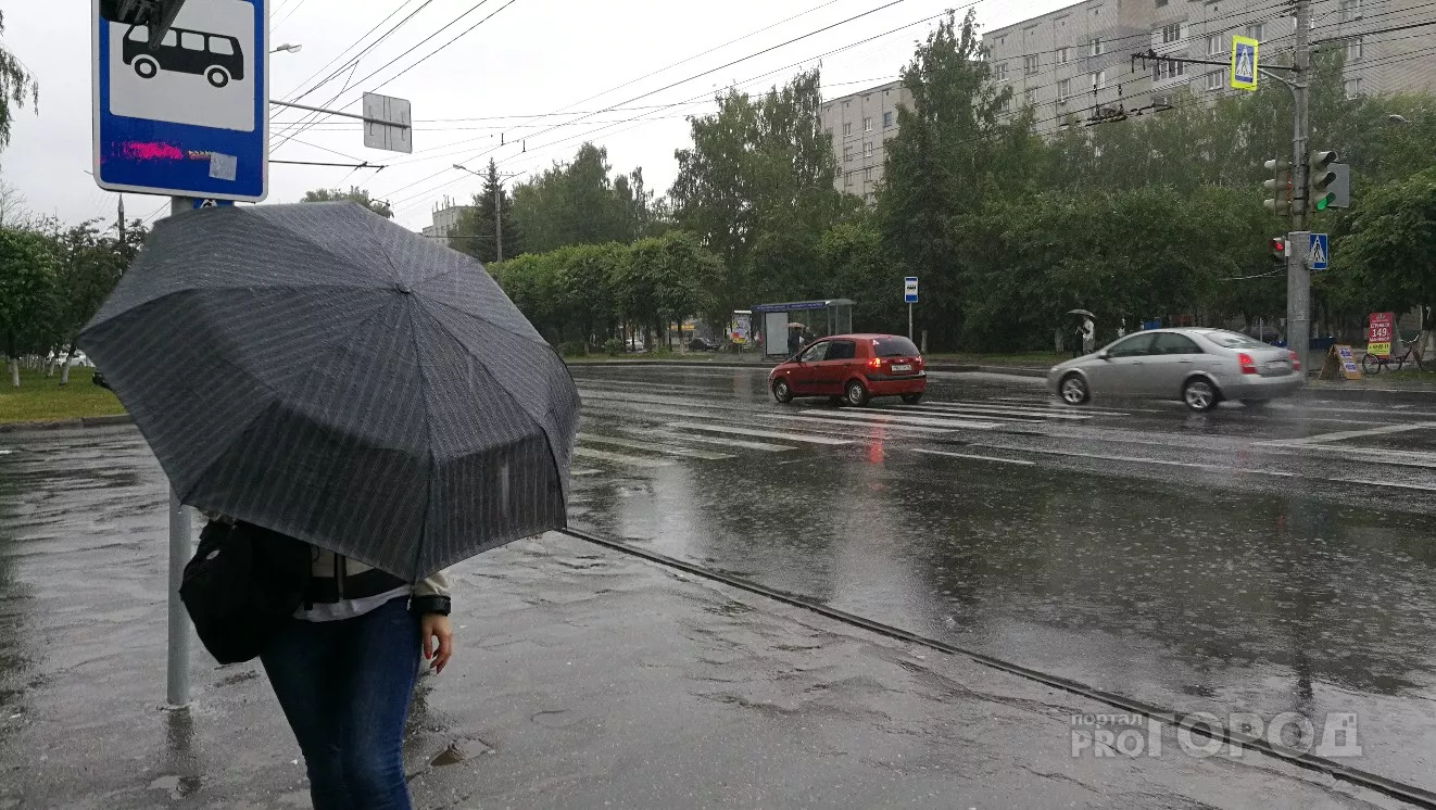 Фото к статье: На Чувашию надвигаются похолодание, проливные дожди и сильный ветер