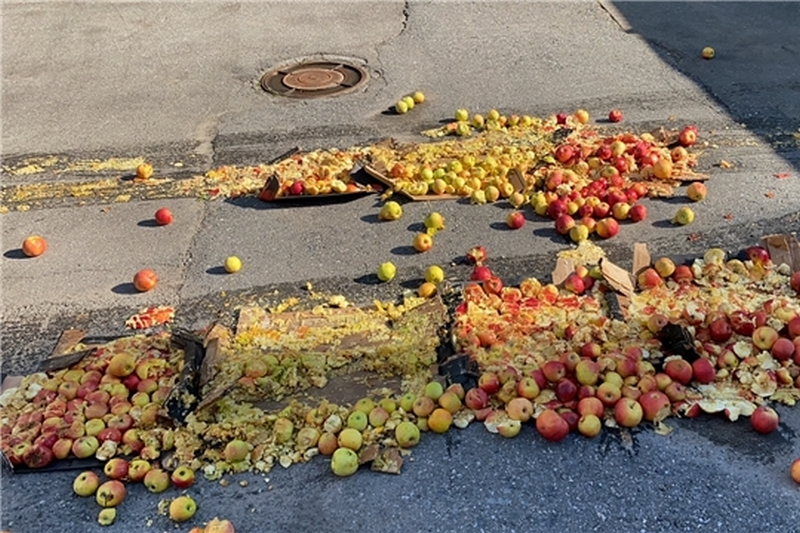 В Чебоксарах уничтожили почти 200 кг яблок неизвестного происхождения
