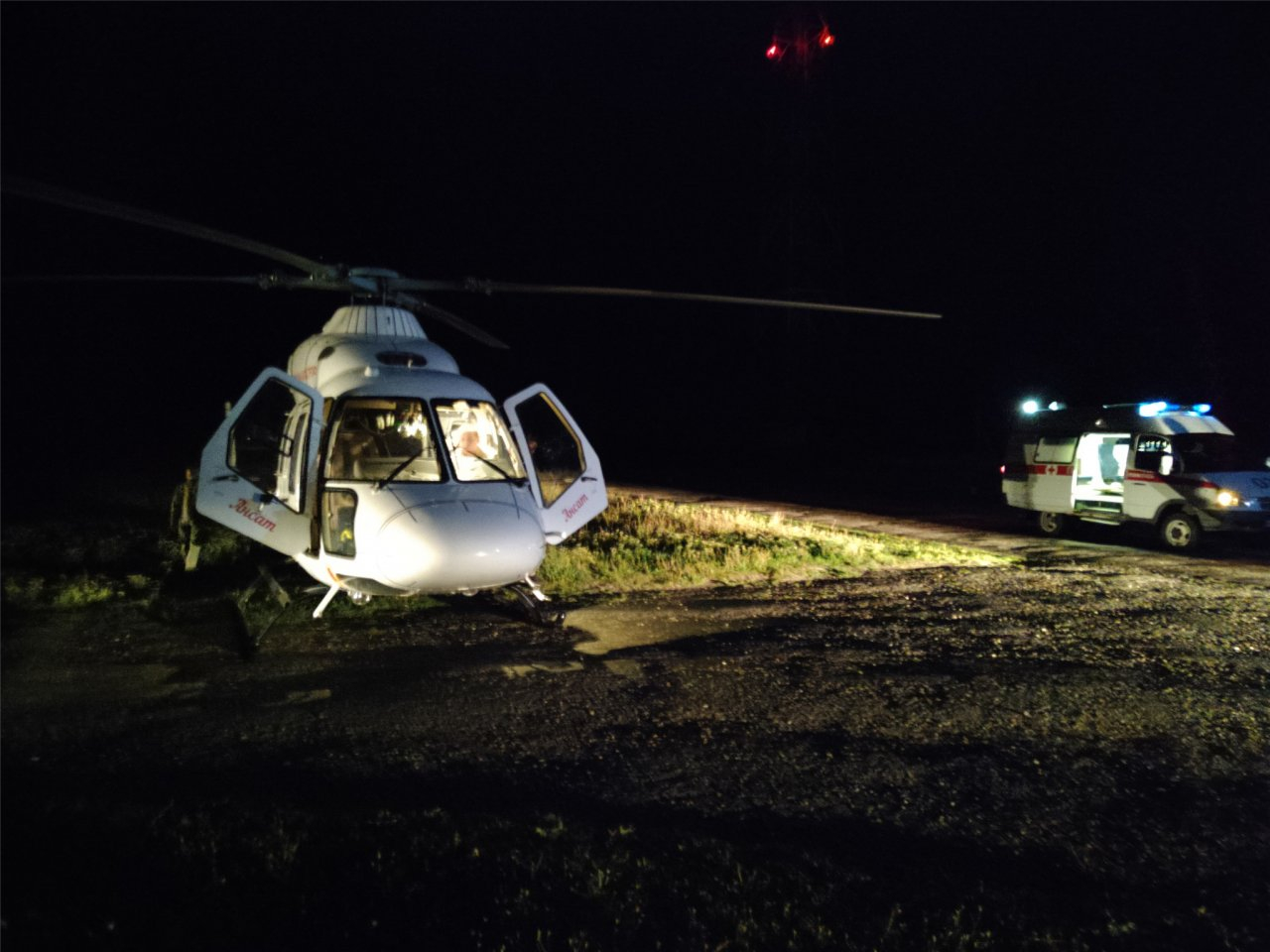 Пациента экстренно эвакуировали на вертолете из Шемурши в Чебоксары за полчаса