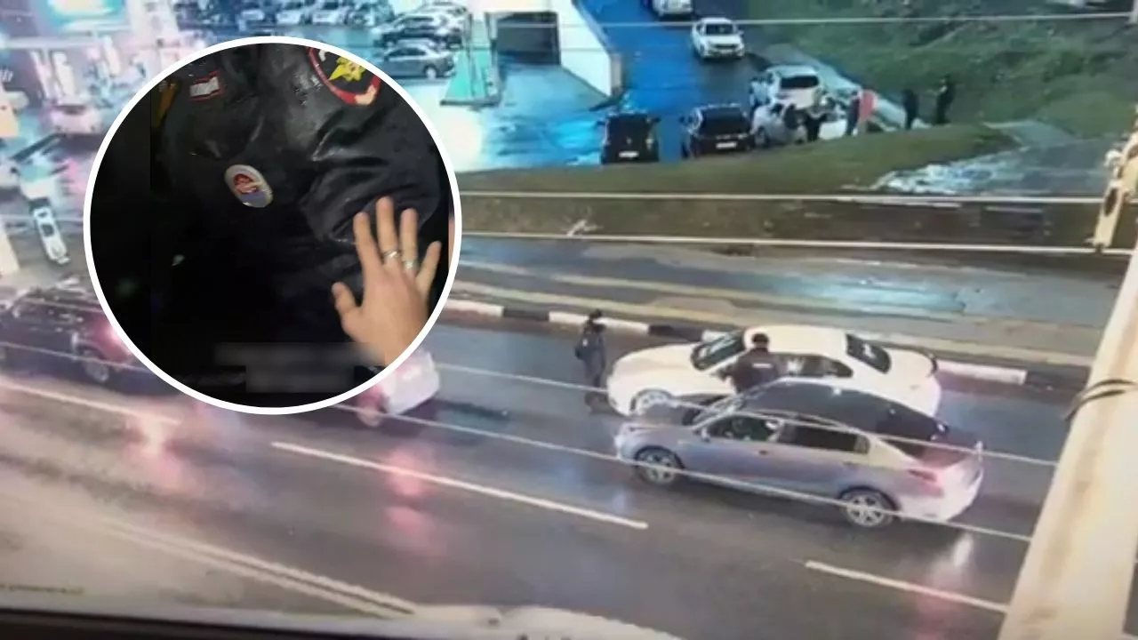 Фото к статье: В Чебоксарах задержали водителя, который едва не задавил полицейского: возбуждено уголовное дело