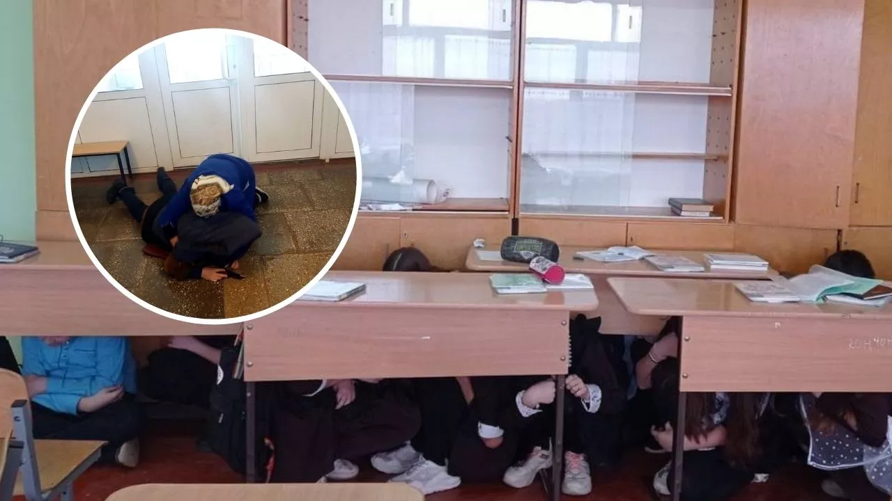 Фото к статье: В Минобразования Чувашии прокомментировали учения в Атлашевской школе, где вахтерша скрутила человека с автоматом