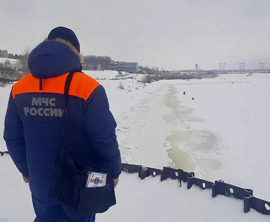 Фото к статье: Появились актуальные данные о толщине льда на реках Чувашии
