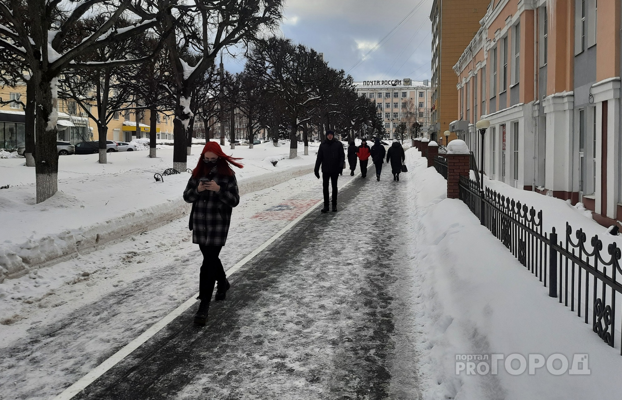 Самый теплый февраль. Оттепель в городе.