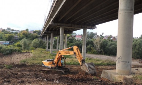 В центре Чебоксар начали строить транспортную развязку