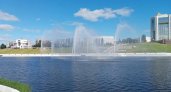 На Заливе включили фонтан, который не работал шесть лет