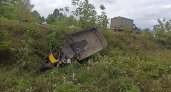 В Чувашии мотоблок улетел в кювет, став помехой ГАЗели