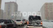 Чебоксарские дороги встали в девятибалльных пробках