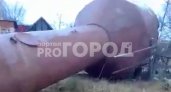 В Шемурше из-за сильного ветра упала водонапорная башня