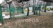 В Чебоксарах неизвестный разрушил забор детского сада