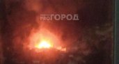 Дачный дом полыхал в полночь в Чебоксарах