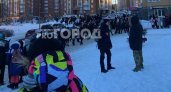 Ученики школы в Чебоксарах традиционно начали уроки с экстренной эвакуации